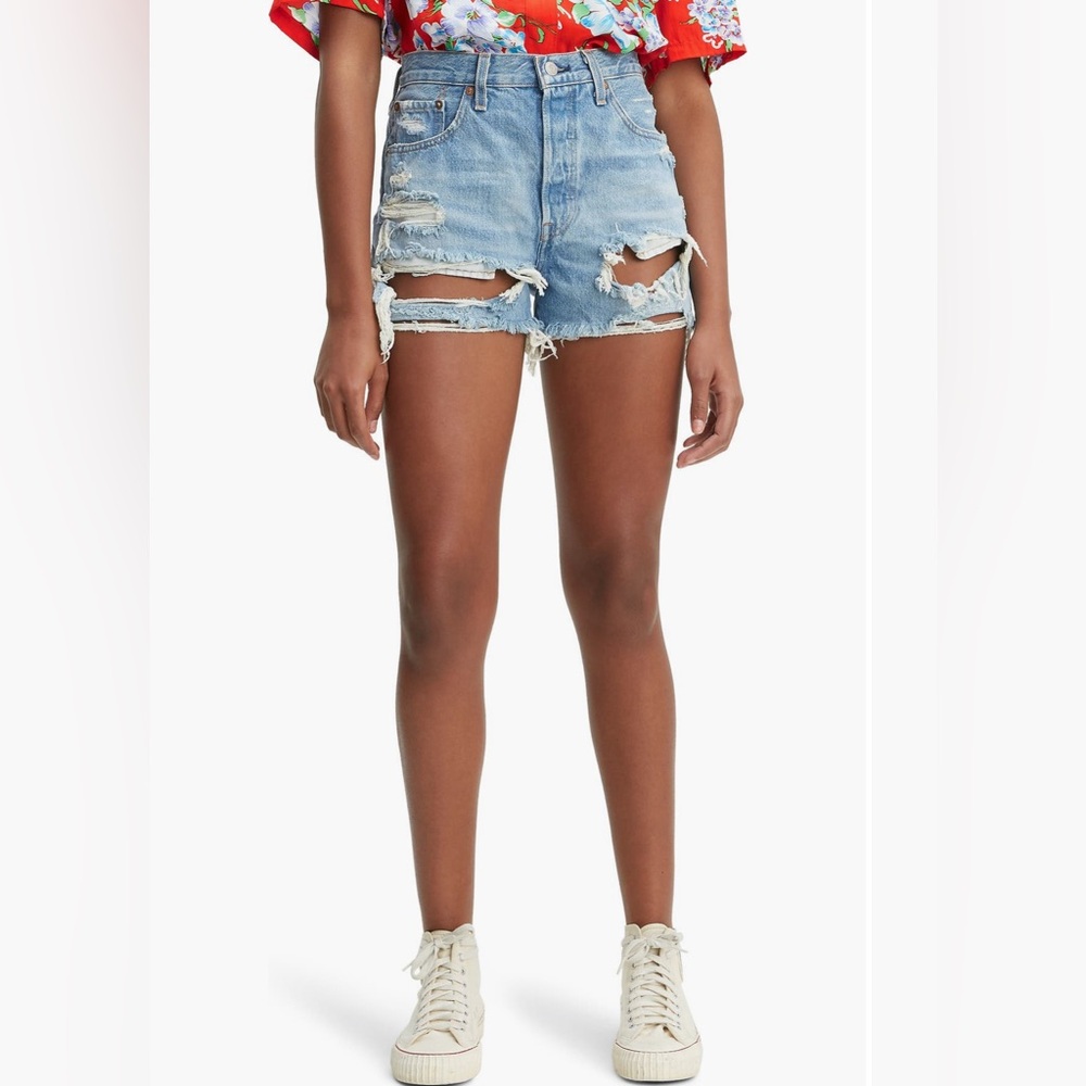 Levi's 501s Blue Denim Shorts
